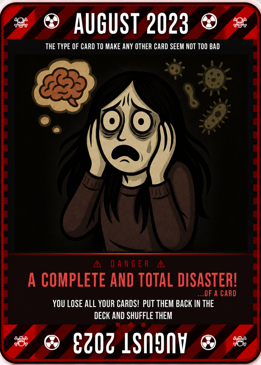 Personalised Privacy Breach crimson hazard card
